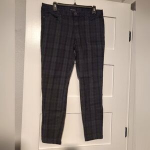 JCP Blackwatch Plaid Skinny Jeans Size 10